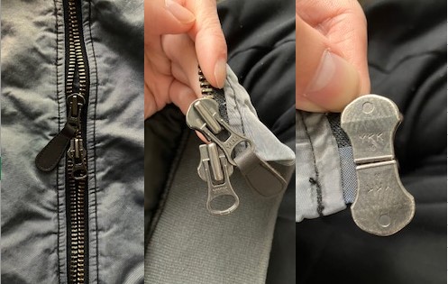 ジャーナルスタンダードレリュームの24AWのボンバージャケットのジップの仕様