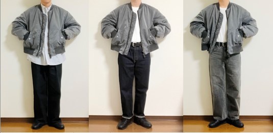 ジャーナルスタンダードレリュームの24AWのボンバージャケットを使ったコーディネート