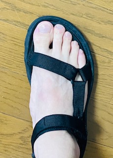 Teva ハリケーンのサイズ感